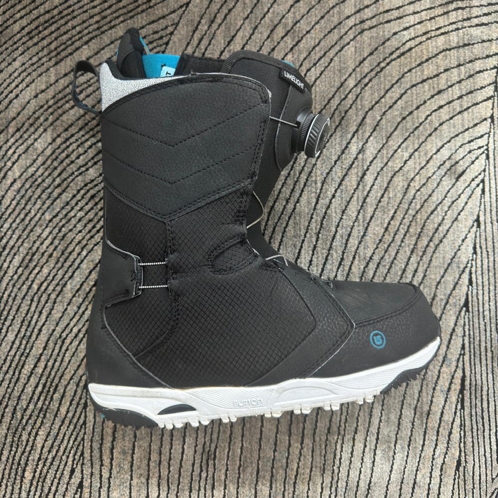 Black/Blue Burton Limelight Boa Snowboard Boots